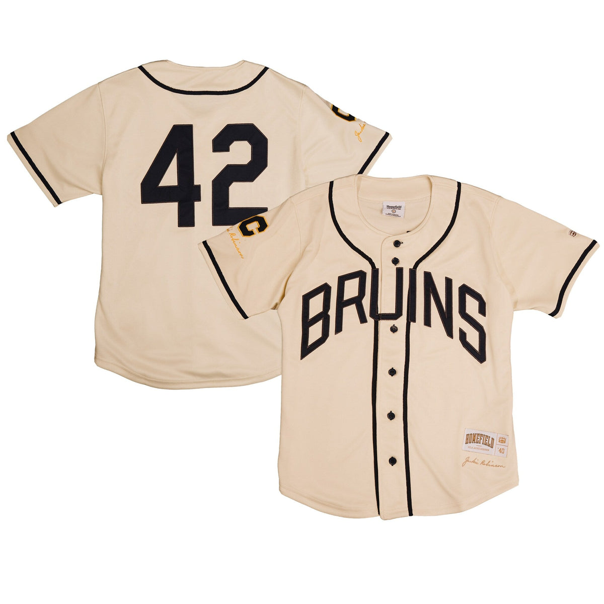 UCLA Bruins Homefield Baseball Jersey - Navy product image 2, provided for visual reference and product detail review