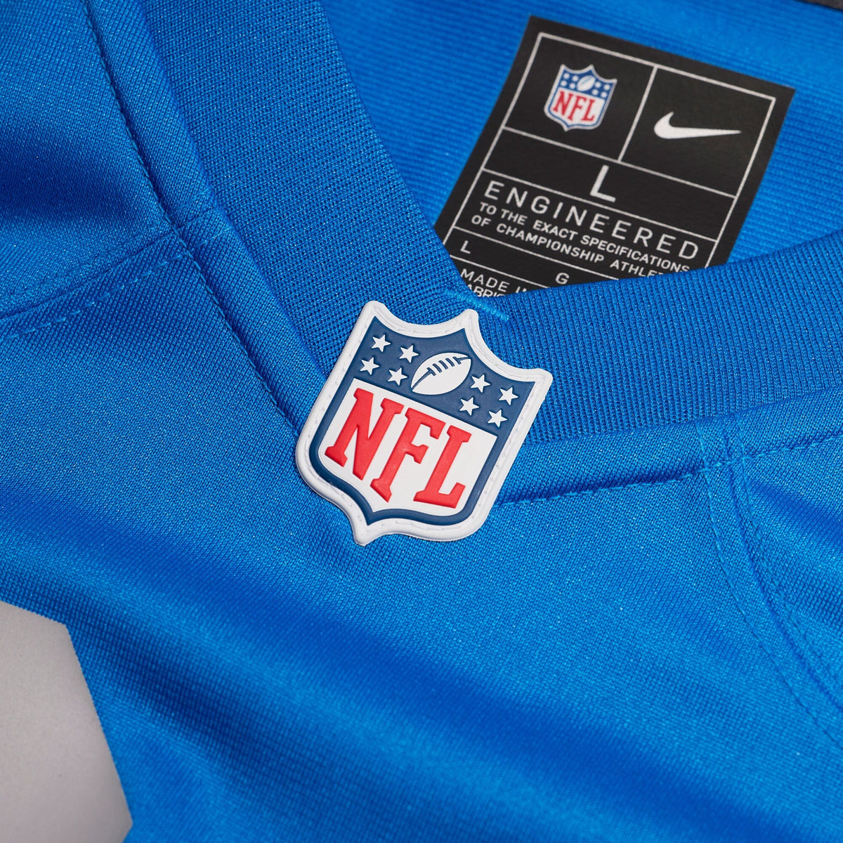 Detroit Lions Jack Campbell Blue Alternate Game Jersey product image 5, provided for visual reference and product detail