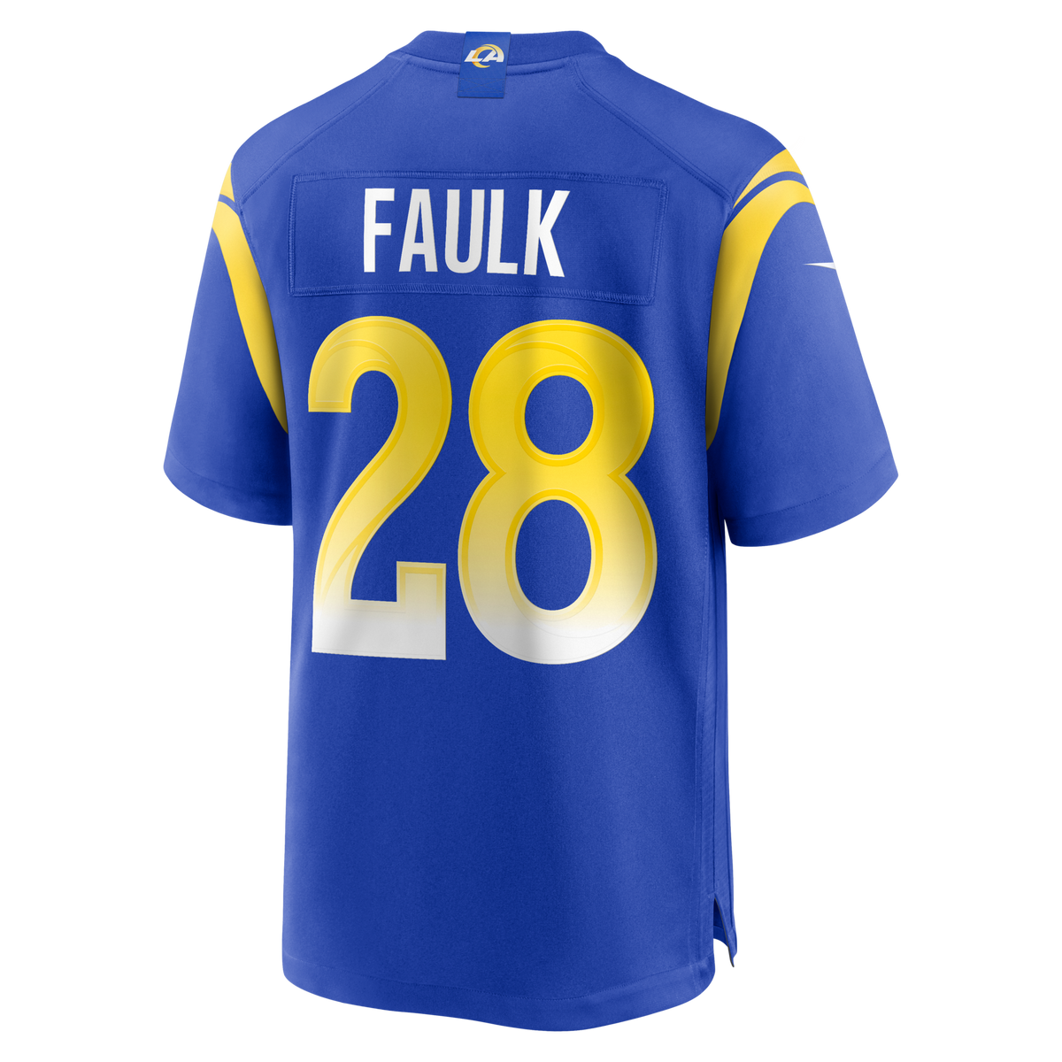 Los Angeles Rams Marshall Faulk Royal Game Retired Player Jersey product image 3, provided for visual reference and product