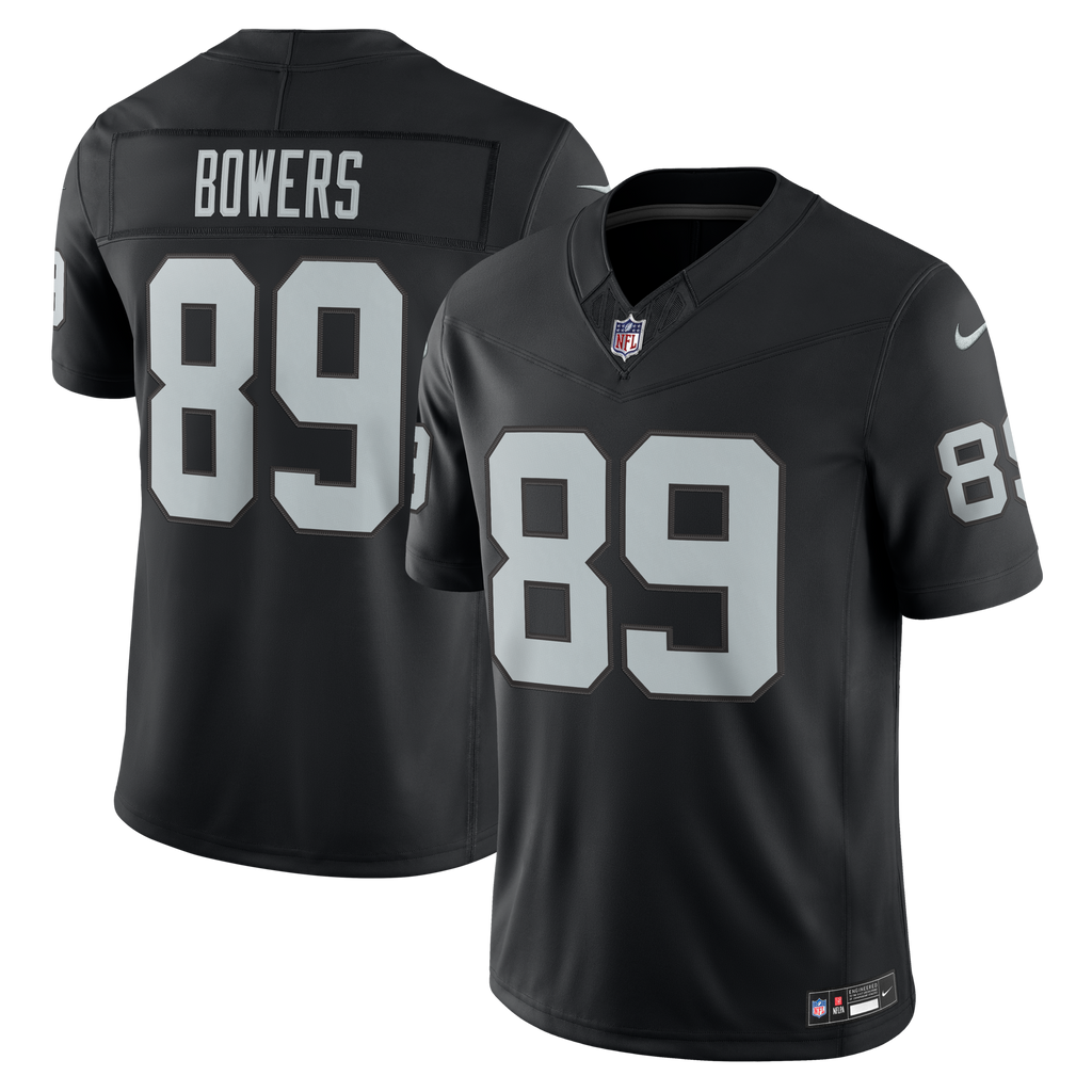 Las Vegas Raiders Brock Bowers Black Team Vapor F.U.S.E. Stitched Limited Jersey product image 2, provided for visual