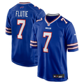Buffalo Bills Doug Flutie Royal Game Retired Player Jersey product image 1, provided for visual reference and product detail