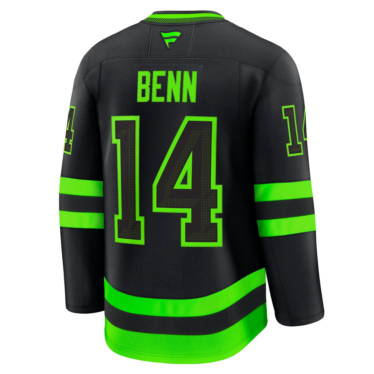 Dallas Stars Jamie Benn Black Alternate Premium Jersey product image 4, provided for visual reference and product detail