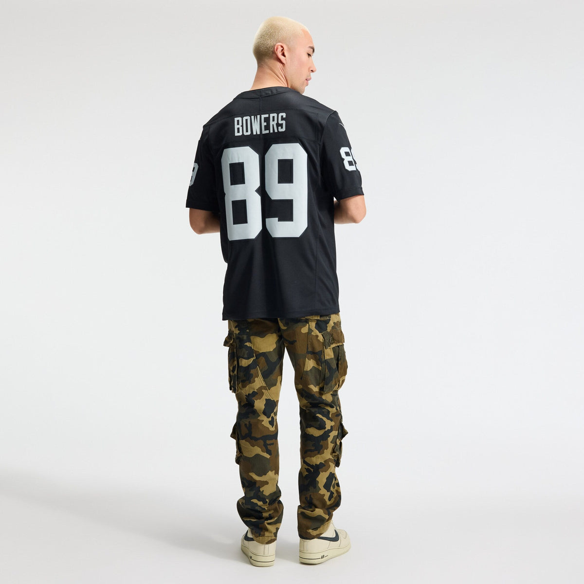 Las Vegas Raiders Brock Bowers Black Team Vapor F.U.S.E. Stitched Limited Jersey product image 6, provided for visual