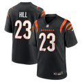 Cincinnati Bengals Daxton Hill Black Player Game Jersey product image 1, provided for visual reference and product detail