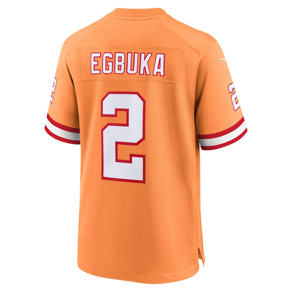 Tampa Bay Buccaneers Emeka Egbuka Creamsicle Alternate 2 Game Jersey product image 4, provided for visual reference and