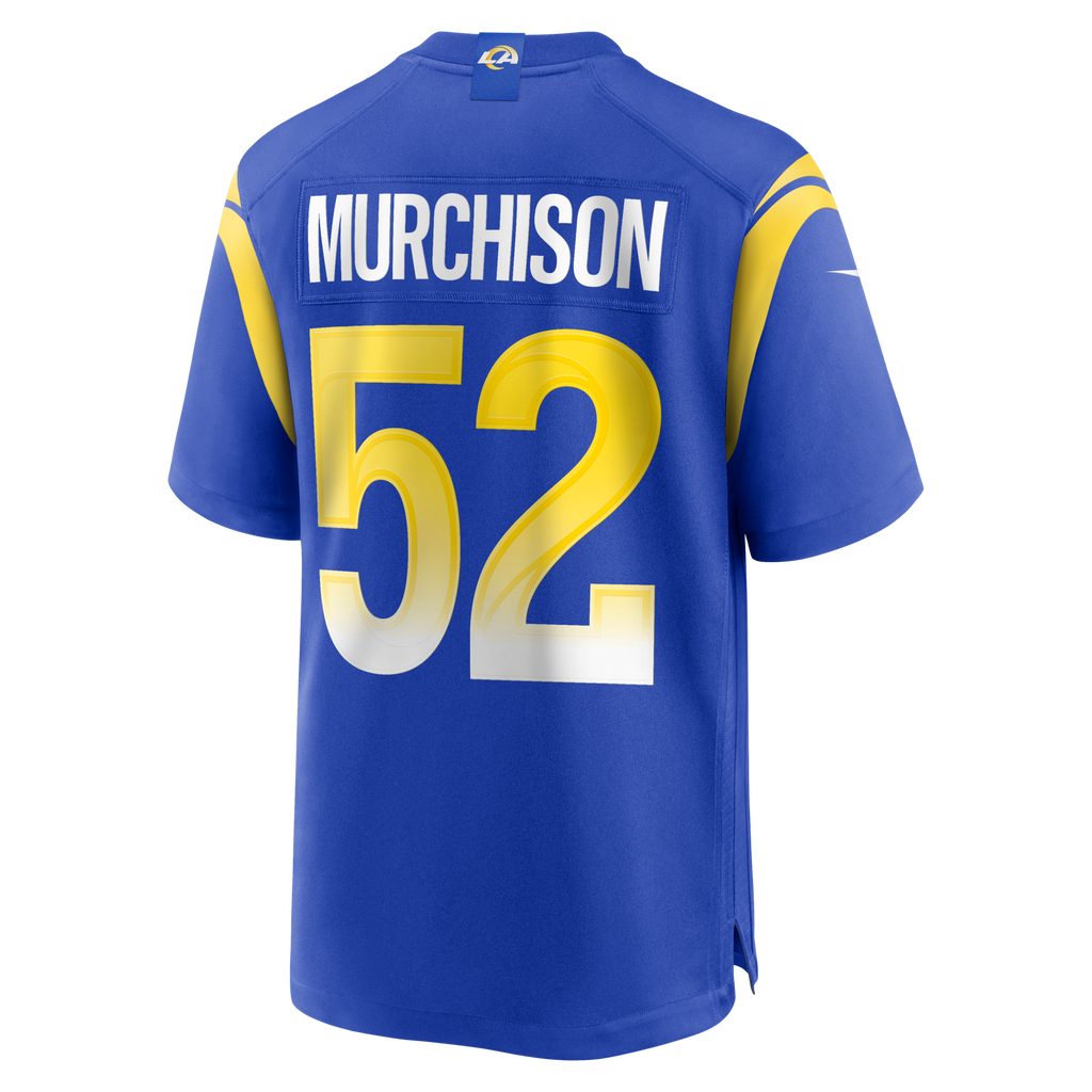 Los Angeles Rams Larrell Murchison Royal Team Game Jersey product image 3, provided for visual reference and product detail