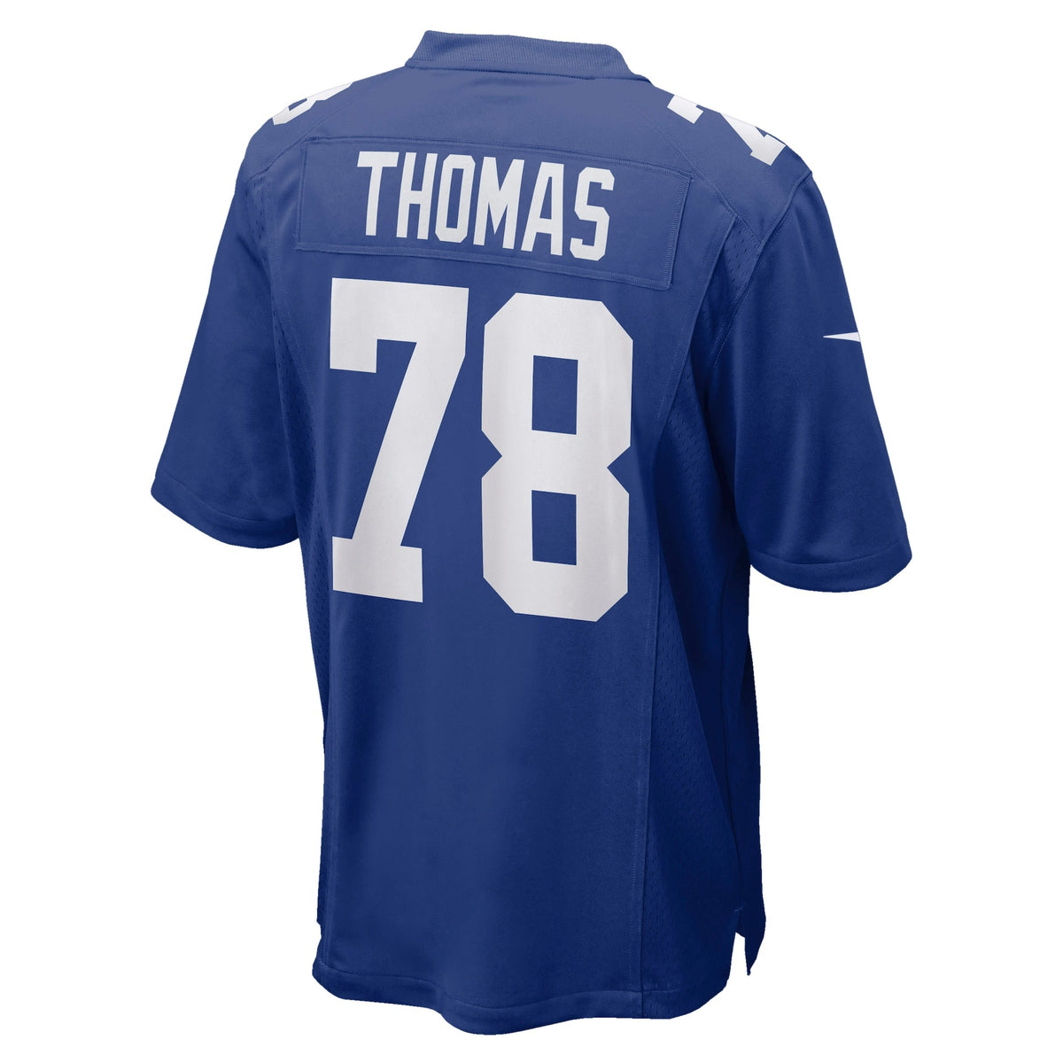 New York Giants Andrew Thomas Royal Player Game Jersey product image 4, provided for visual reference and product detail