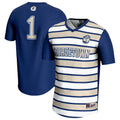 #1 Georgetown Hoyas Lightweight Soccer Fashion Jersey - Navy product image 1, provided for visual reference and product
