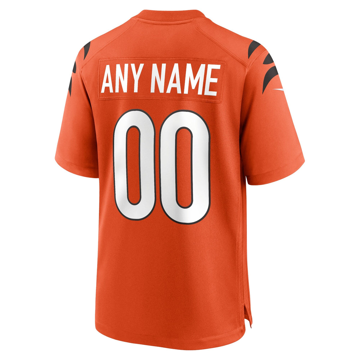 Cincinnati Bengals Orange Alternate Game Custom Jersey product image 4, provided for visual reference and product detail