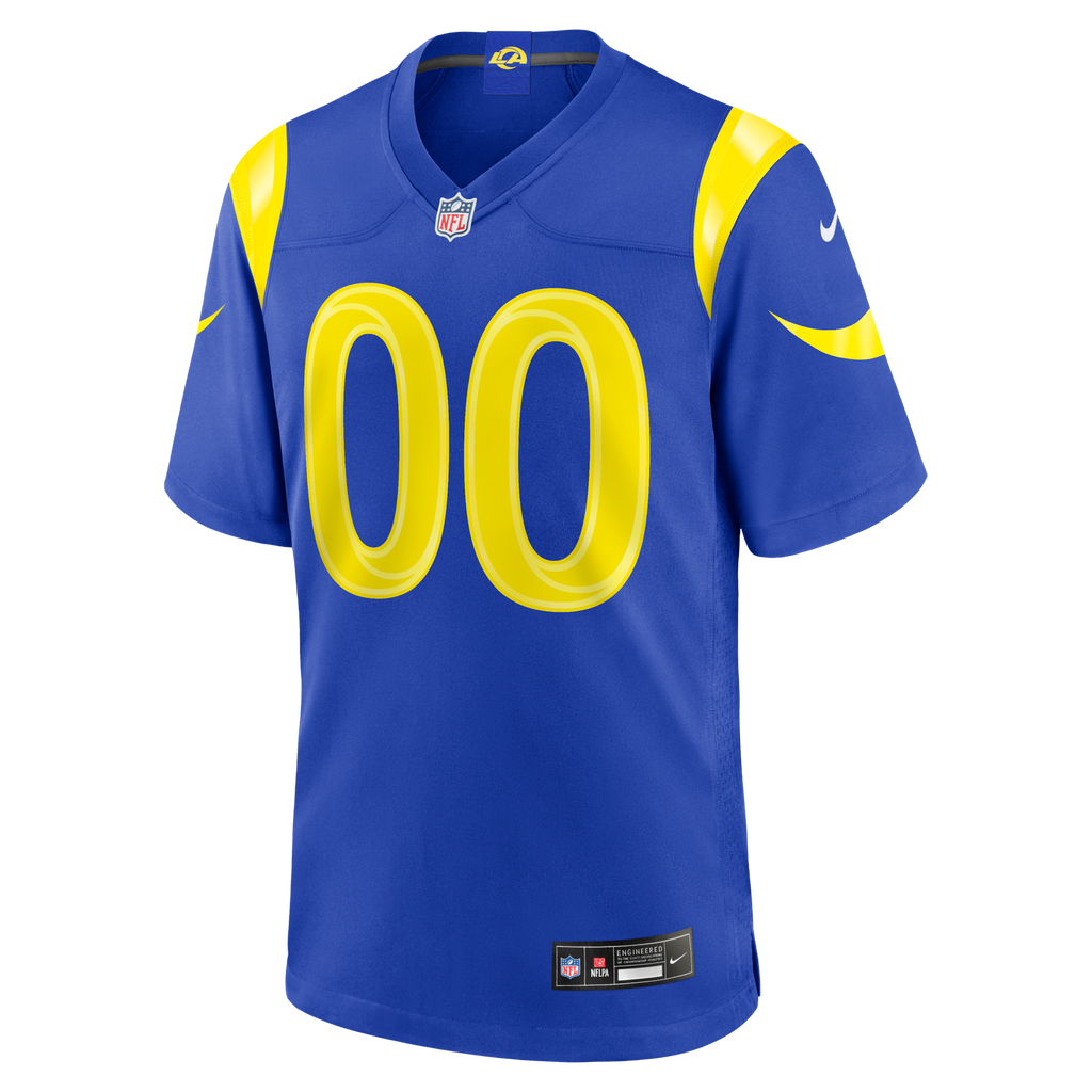 Los Angeles Rams Royal Custom Game Jersey product image 3, provided for visual reference and product detail review