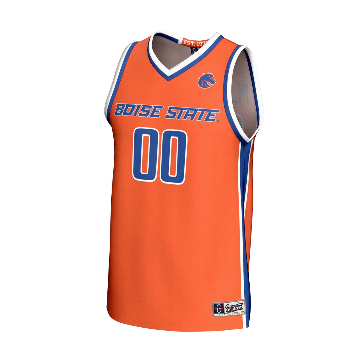 Boise State Broncos Lightweight Collegiate Basketball NIL Pick-A-Player Fashion Jersey - Orange product image 3, provided