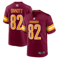 Washington Commanders Ben Sinnott Burgundy Game Jersey product image 1, provided for visual reference and product detail