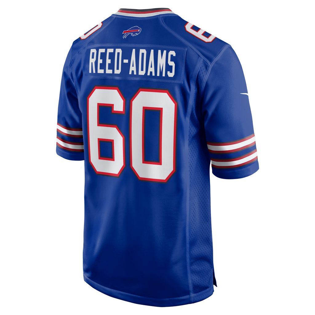 Buffalo Bills Ar'maj Reed-Adams Royal Team Game Jersey product image 3, provided for visual reference and product detail