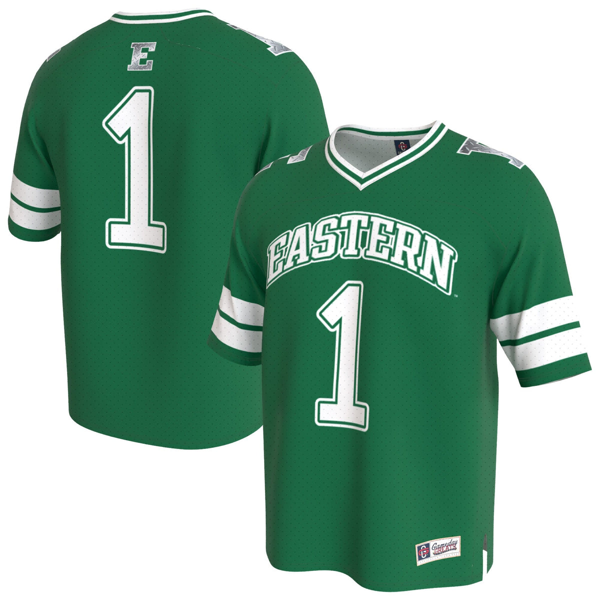 Eastern Michigan Eagles Lightweight Collegiate Football Fashion Jersey - Green product image 1, provided for visual