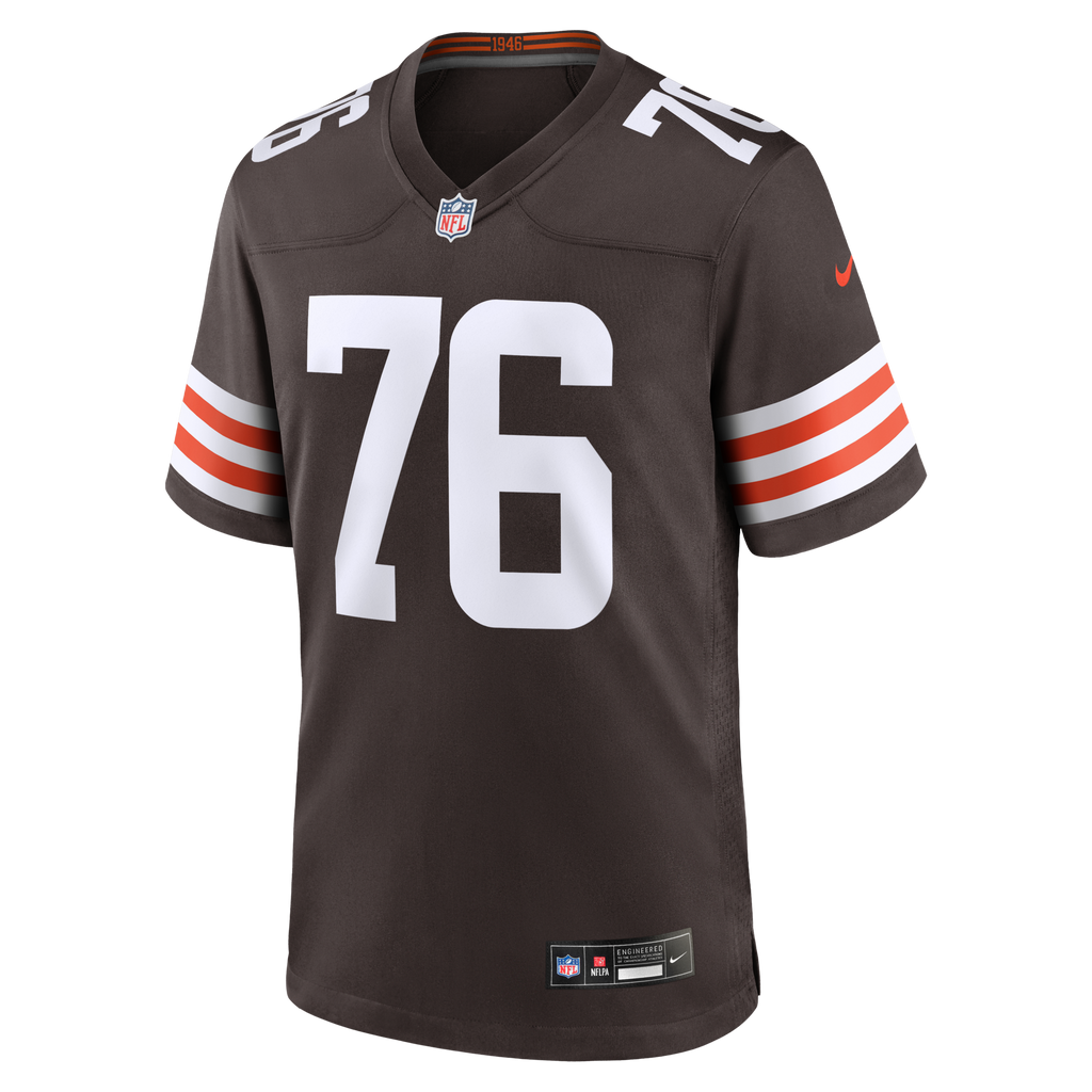 Cleveland Browns Lou Groza Brown Game Retired Player Jersey product image 2, provided for visual reference and product