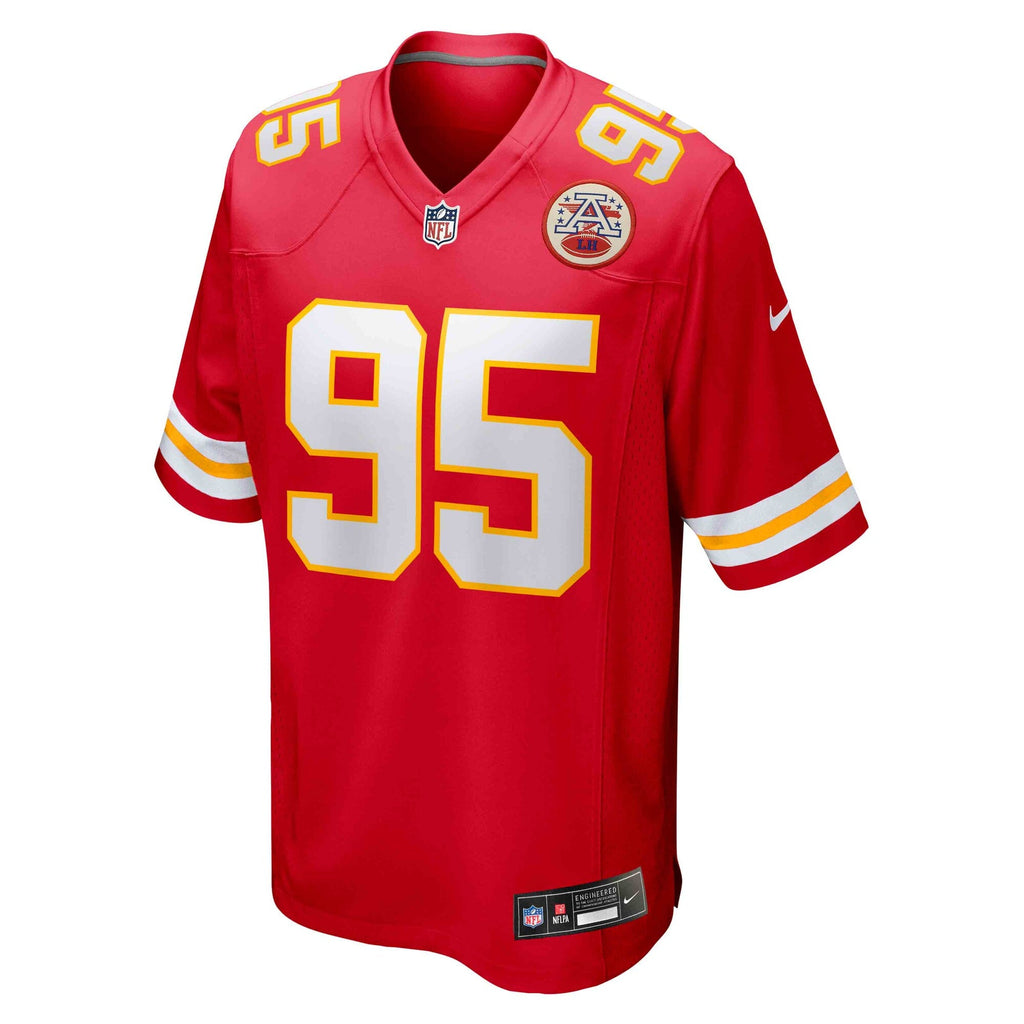 Kansas City Chiefs Chris Jones Red Game Jersey product image 3, provided for visual reference and product detail review