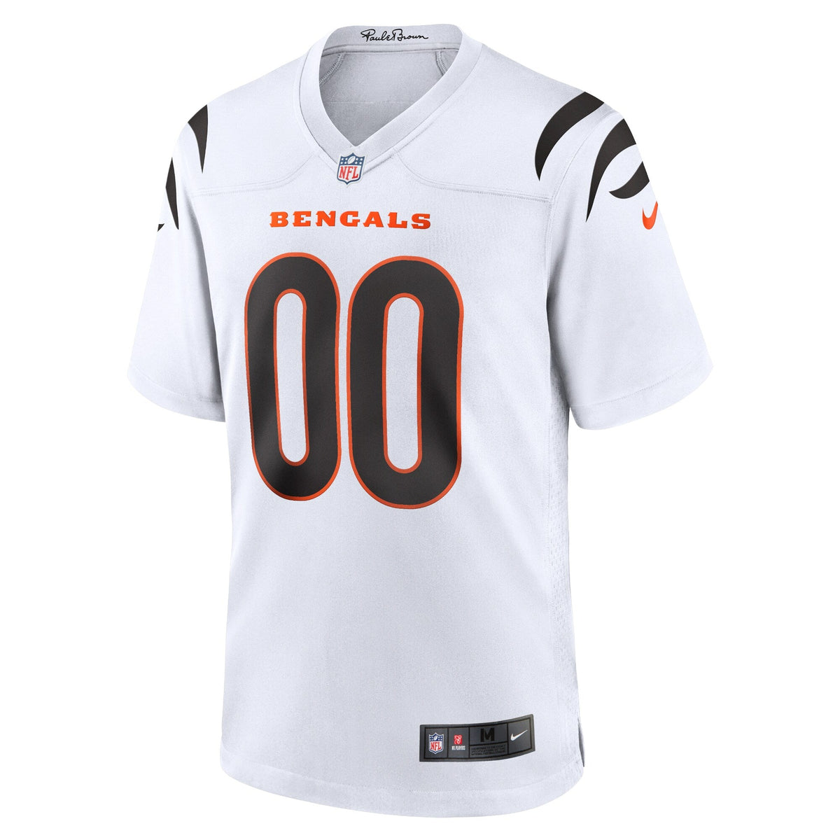 Cincinnati Bengals White Game Custom Jersey product image 3, provided for visual reference and product detail review