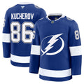 Tampa Bay Lightning Nikita Kucherov Blue Home Premium Jersey product image 1, provided for visual reference and product