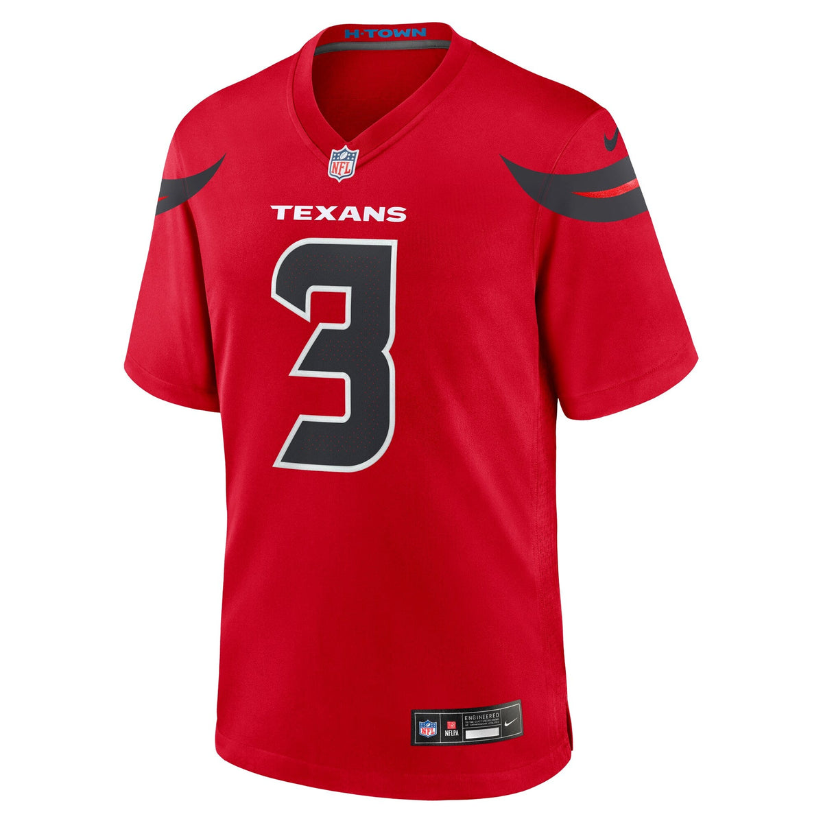 Houston Texans Tank Dell Red Alternate Game Jersey product image 3, provided for visual reference and product detail review
