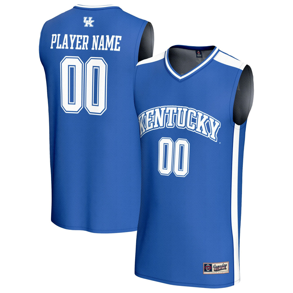 Kentucky Wildcats Lightweight Collegiate Basketball NIL Pick-A-Player Fashion Jersey - Royal product image 2, provided for