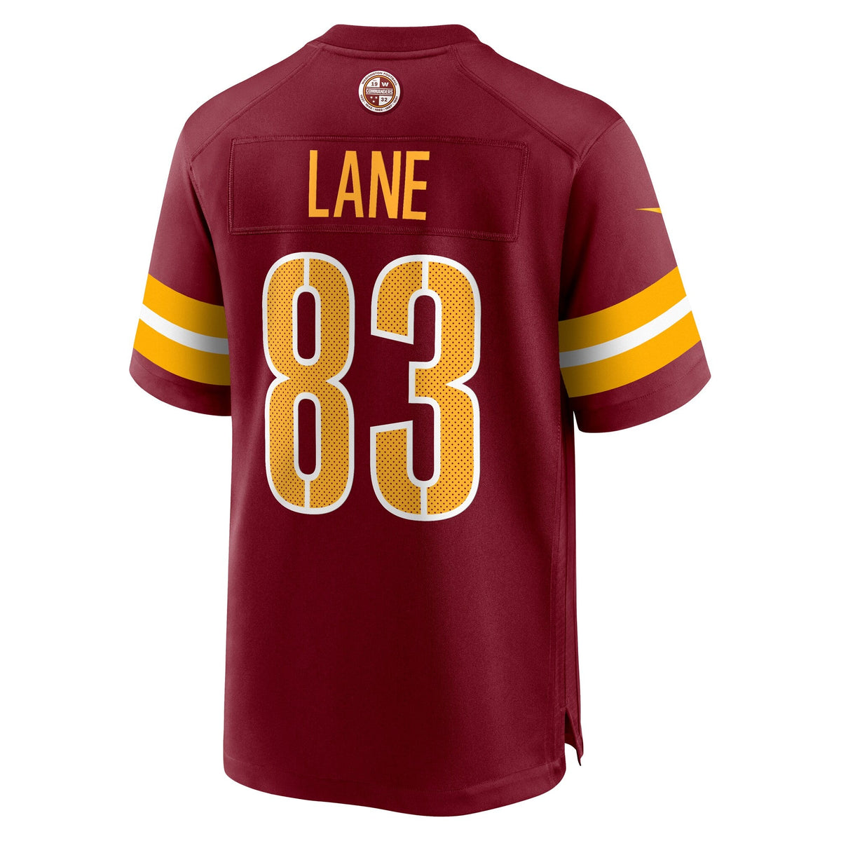 Washington Commanders Jaylin Lane Burgundy Team Game Jersey product image 4, provided for visual reference and product