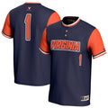 Virginia Cavaliers Lightweight Softball Fashion Jersey - Navy product image 1, provided for visual reference and product