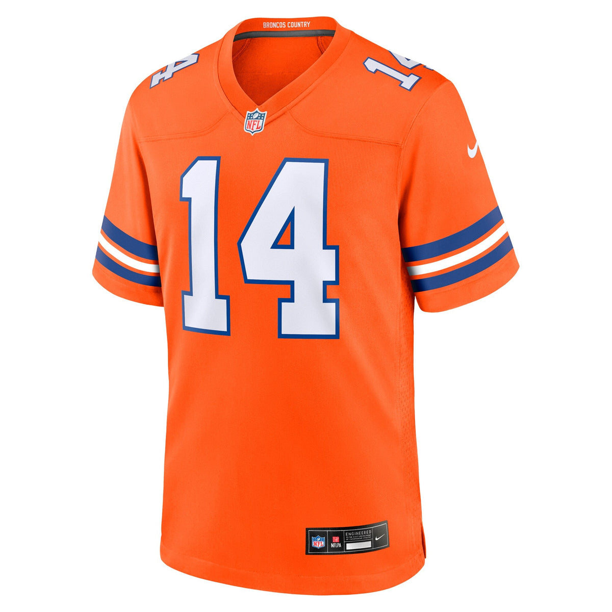 Denver Broncos Courtland Sutton Orange Alternate Game Jersey product image 3, provided for visual reference and product