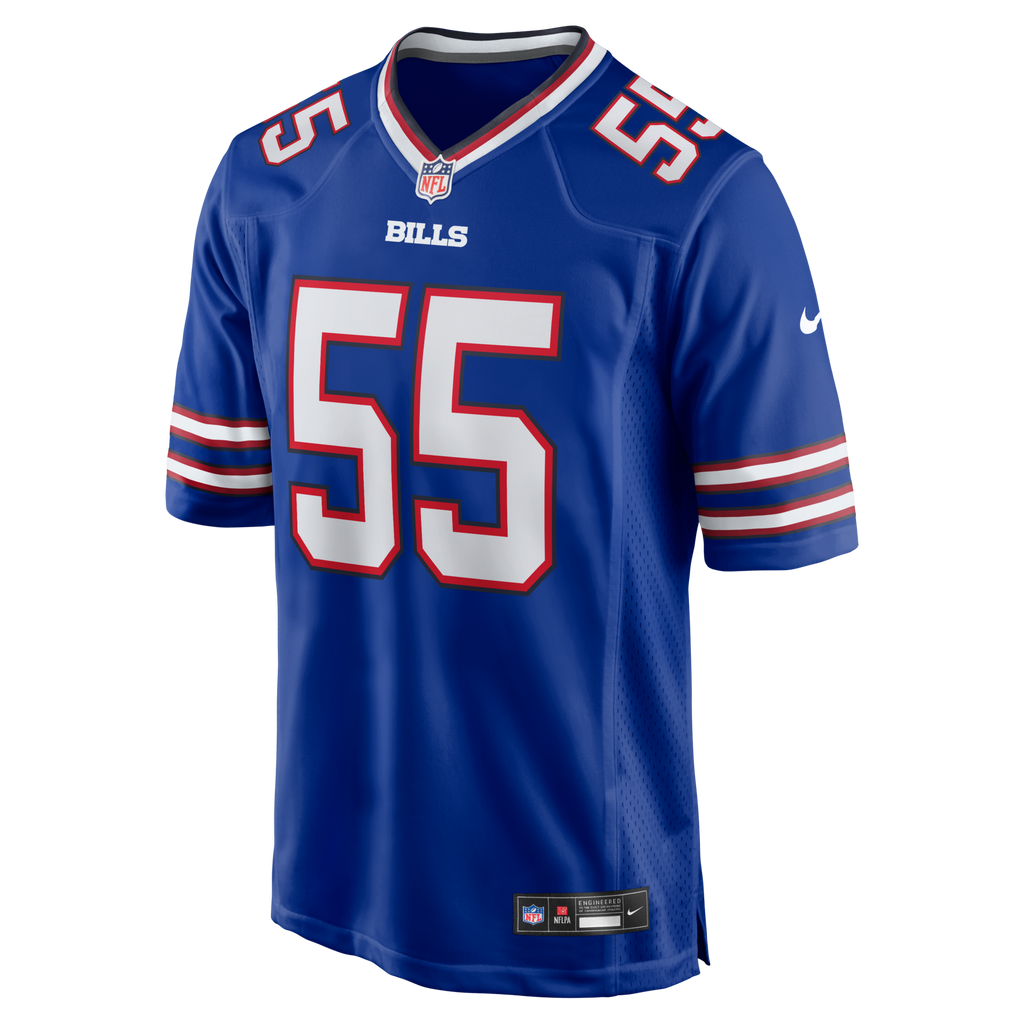 Buffalo Bills David Ugwoegbu Royal Game Jersey product image 2, provided for visual reference and product detail review