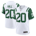 New York Jets Breece Hall White Classic Alternate Game Jersey product image 1, provided for visual reference and product