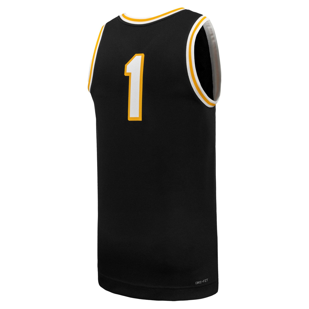 #1 Missouri Tigers Replica Basketball Jersey - Black product image 4, provided for visual reference and product detail review