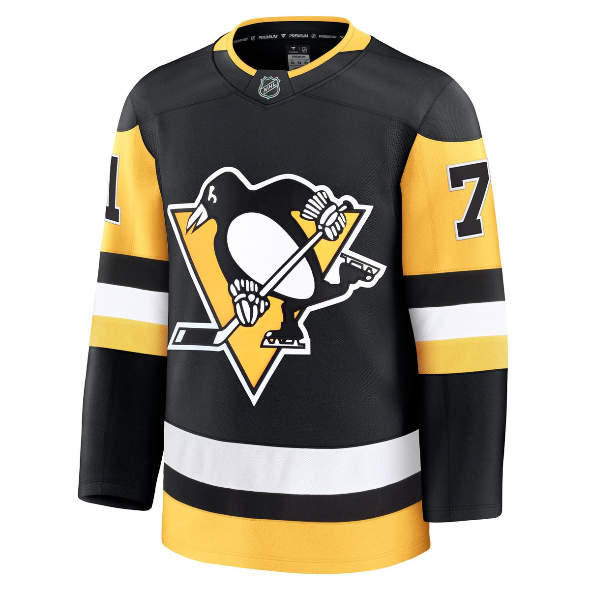 Pittsburgh Penguins Evgeni Malkin Black Home Premium Jersey product image 3, provided for visual reference and product