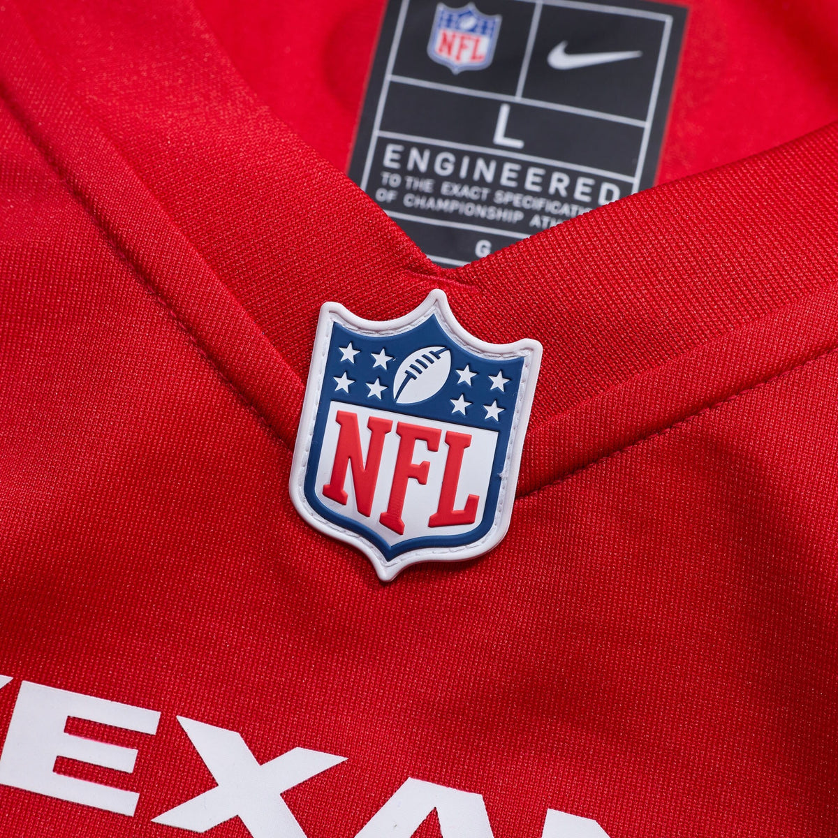 Houston Texans Tank Dell Red Alternate Game Jersey product image 5, provided for visual reference and product detail review