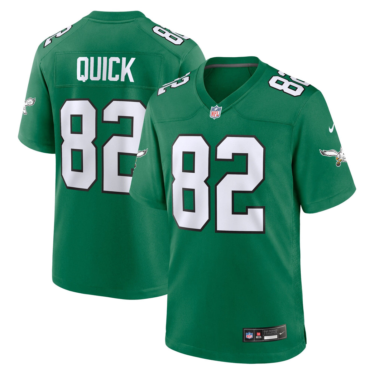 Philadelphia Eagles Mike Quick Kelly Green Retired Player Alternate Game Jersey product image 1, provided for visual