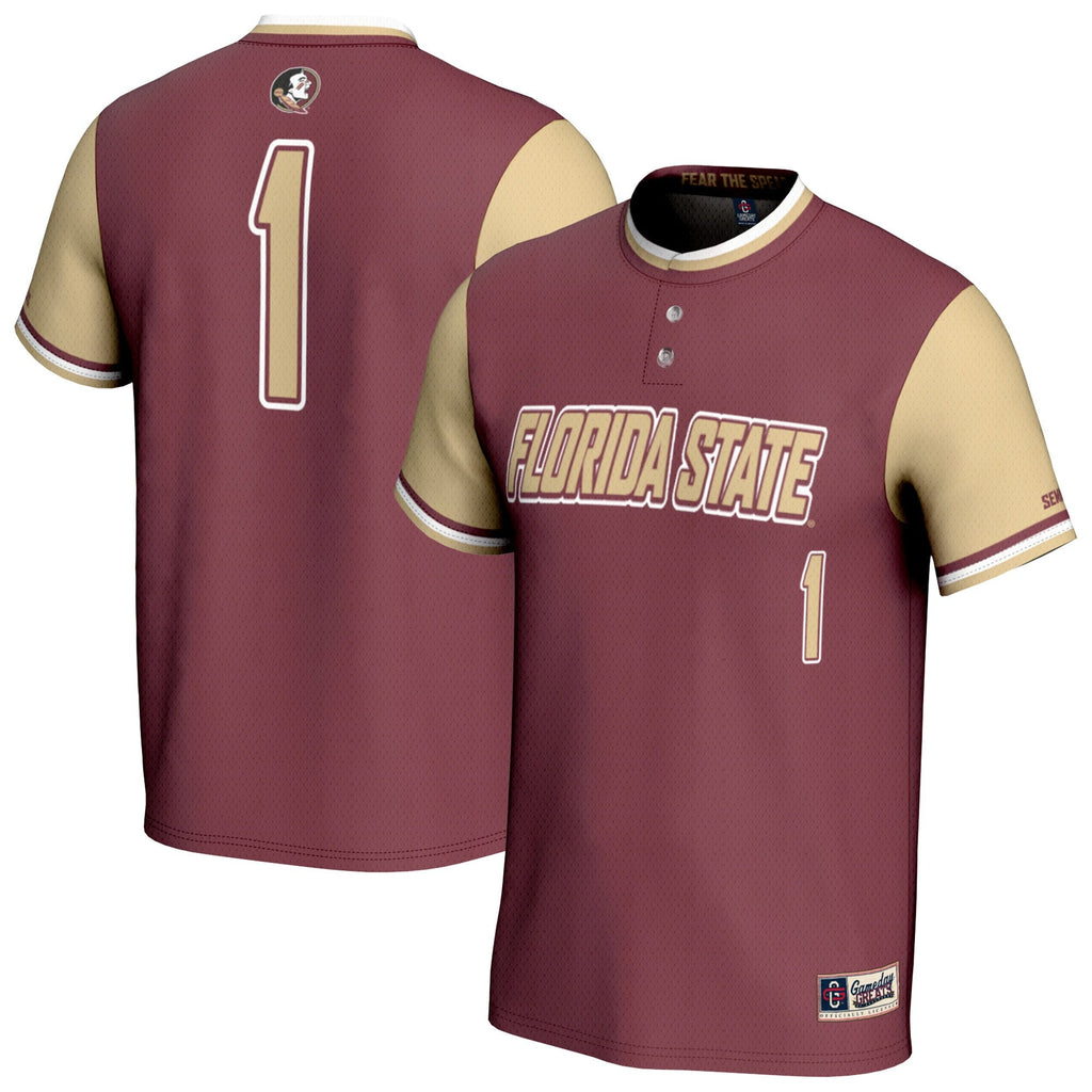 Florida State Seminoles Lightweight Softball Fashion Jersey - Garnet product image 2, provided for visual reference and