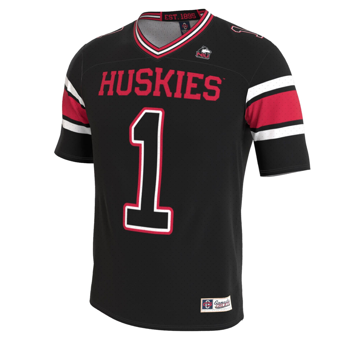 Northern Illinois Huskies Lightweight Collegiate Football Blackout Fashion Jersey product image 3, provided for visual
