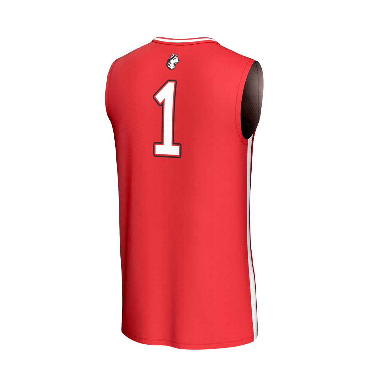 #1 Northeastern Huskies Lightweight Collegiate Basketball Fashion Jersey - Red product image 4, provided for visual