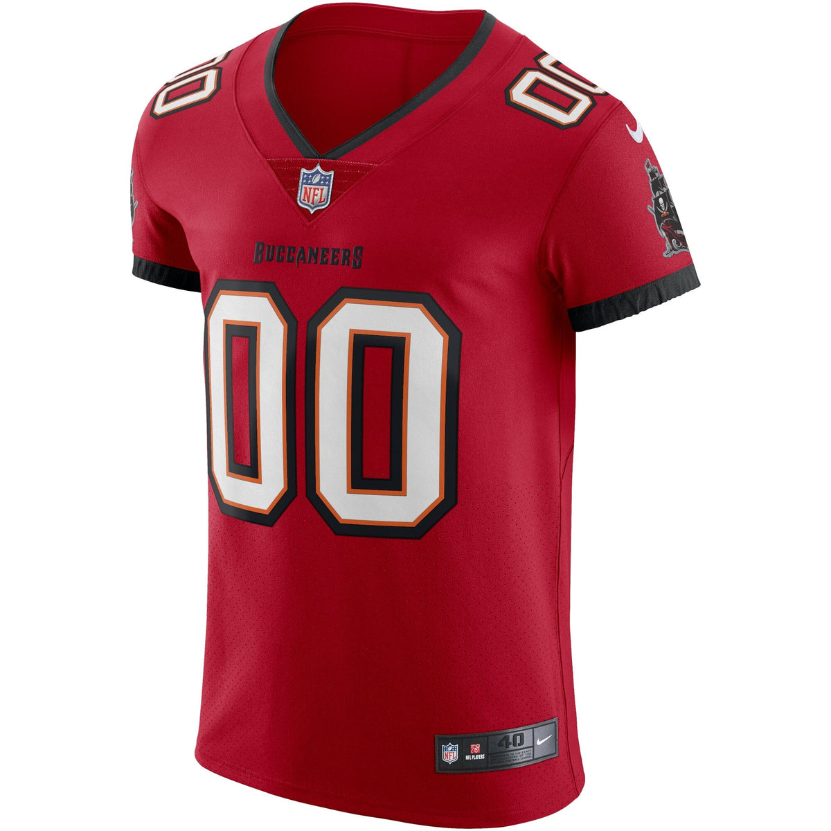 Tampa Bay Buccaneers Red Vapor Elite Custom Jersey product image 3, provided for visual reference and product detail review