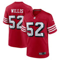 San Francisco 49ers Patrick Willis Scarlet Retired Player Alternate Game Jersey product image 1, provided for visual