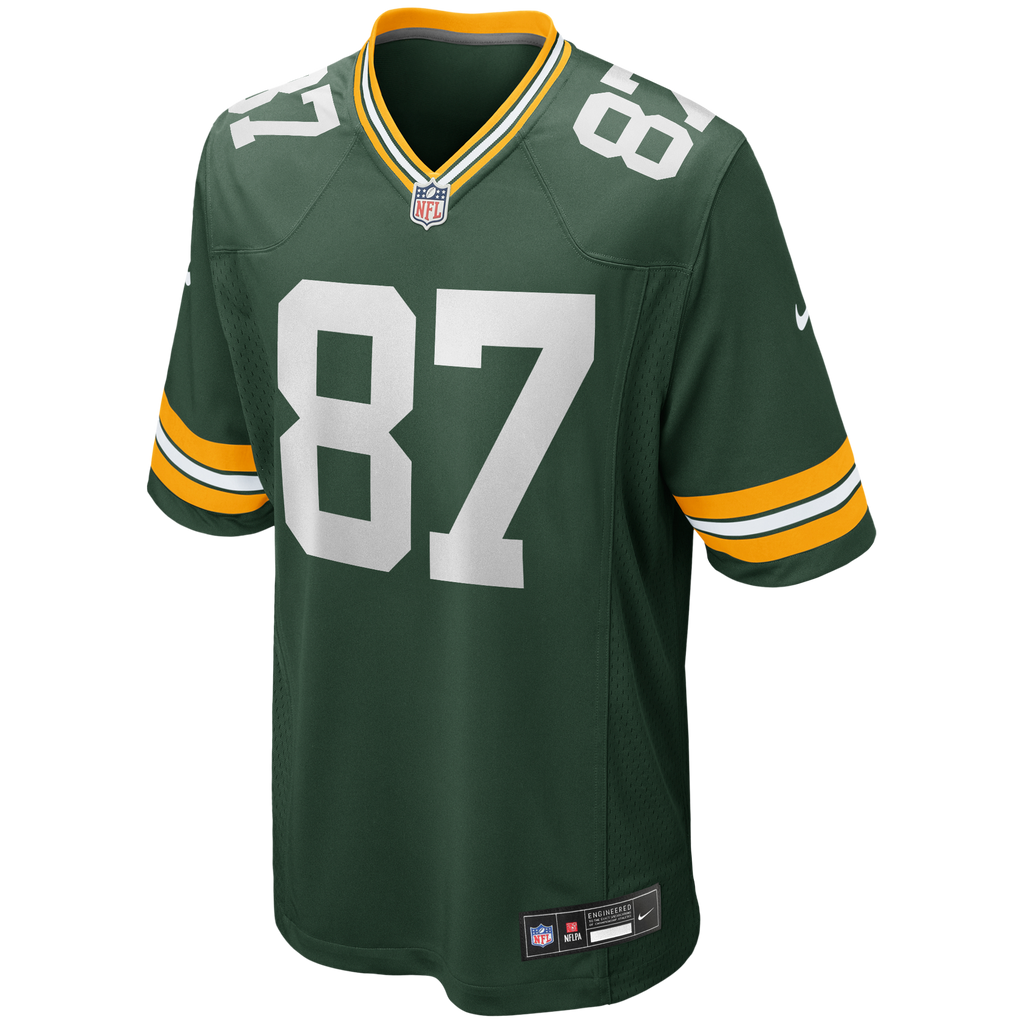 Green Bay Packers Willie Davis Green Game Retired Player Jersey product image 2, provided for visual reference and product