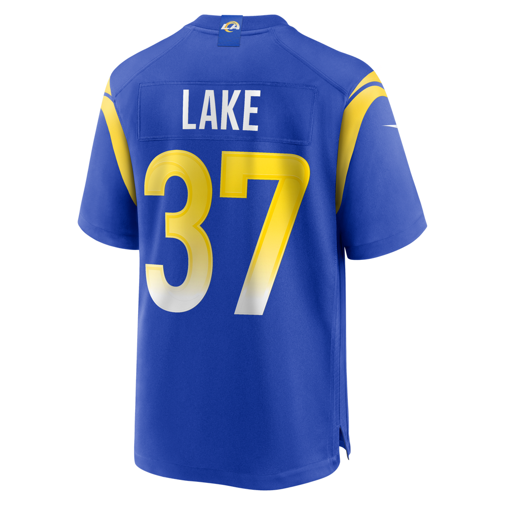 Los Angeles Rams Quentin Lake Royal Game Player Jersey product image 3, provided for visual reference and product detail
