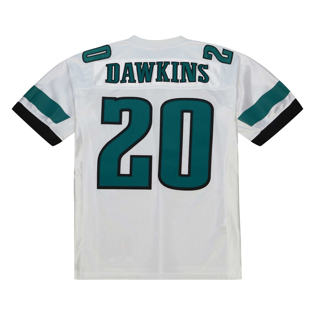Philadelphia Eagles 1996 Brian Dawkins White Authentic Throwback Retired Player Jersey product image 4, provided for visual
