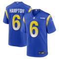 Los Angeles Rams Nick Hampton Royal Team Game Jersey product image 1, provided for visual reference and product detail review