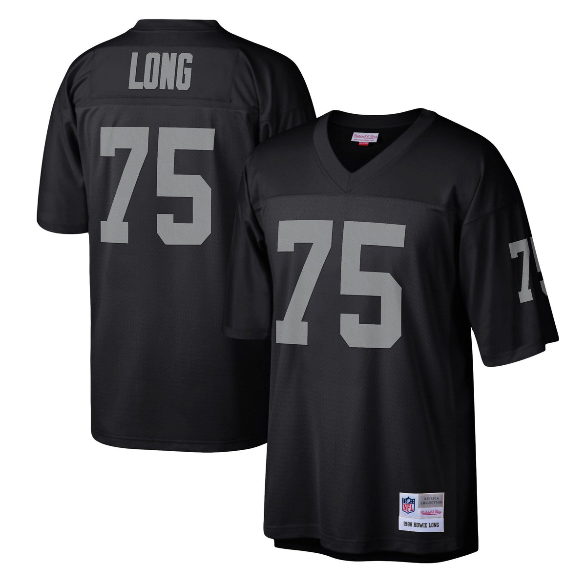 Las Vegas Raiders Howie Long Black Legacy Replica Jersey product image 2, provided for visual reference and product detail