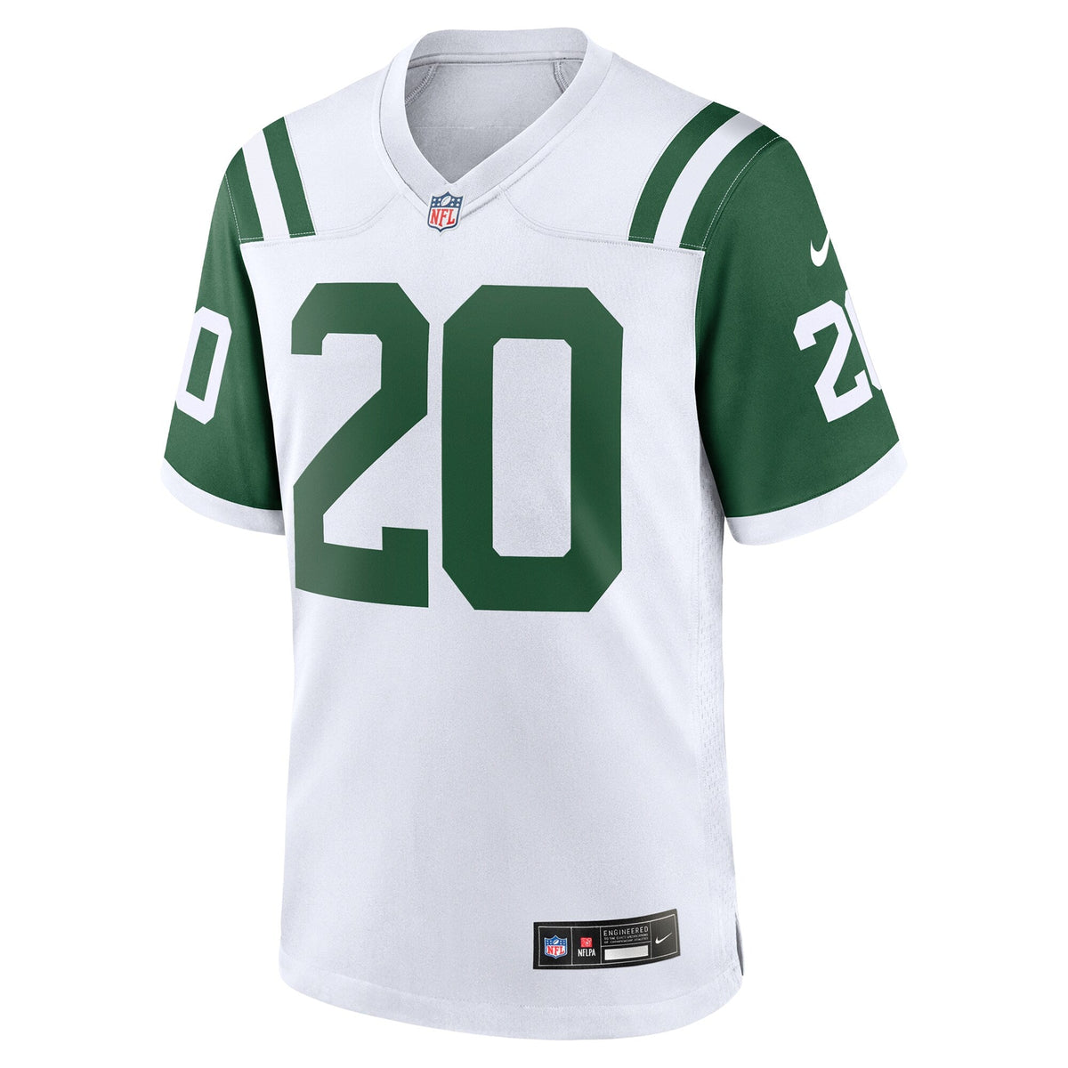 New York Jets Breece Hall White Classic Alternate Game Jersey product image 3, provided for visual reference and product