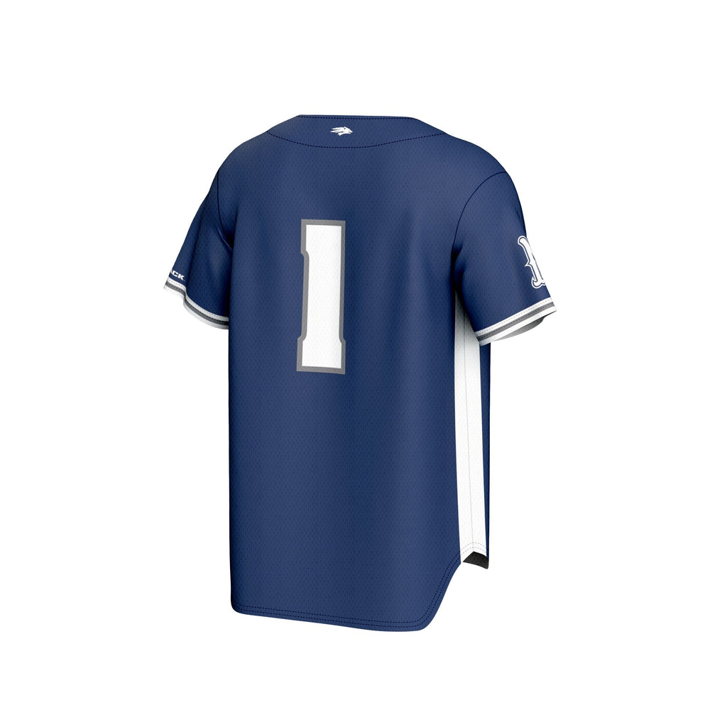 Nevada Wolf Pack Adult Lightweight Baseball Jersey - Navy product image 4, provided for visual reference and product detail