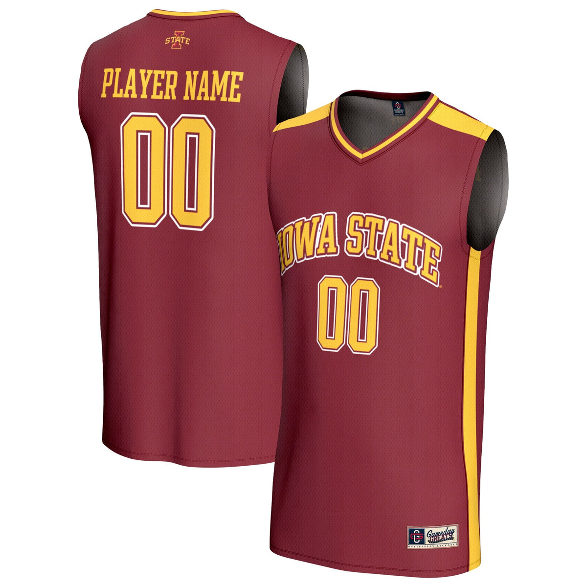 Iowa State Cyclones Lightweight Collegiate Basketball NIL Pick-A-Player Fashion Jersey - Cardinal product image 2, provided