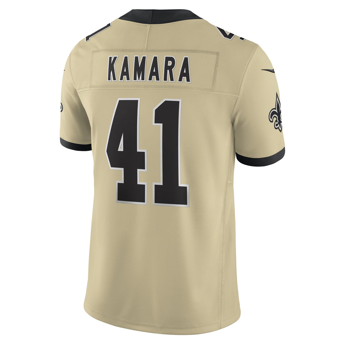 New Orleans Saints Alvin Kamara Gold Alternate Gameday Golds Alternate Vapor F.U.S.E. Limited Jersey product image 4,