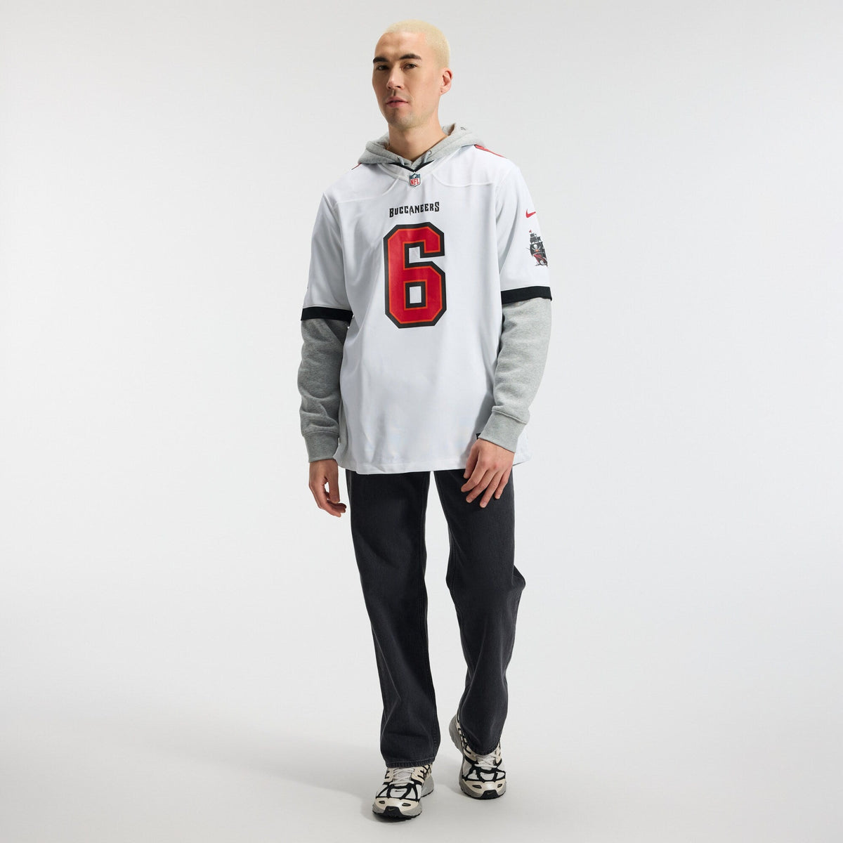Tampa Bay Buccaneers Baker Mayfield White Away Game Jersey product image 5, provided for visual reference and product detail