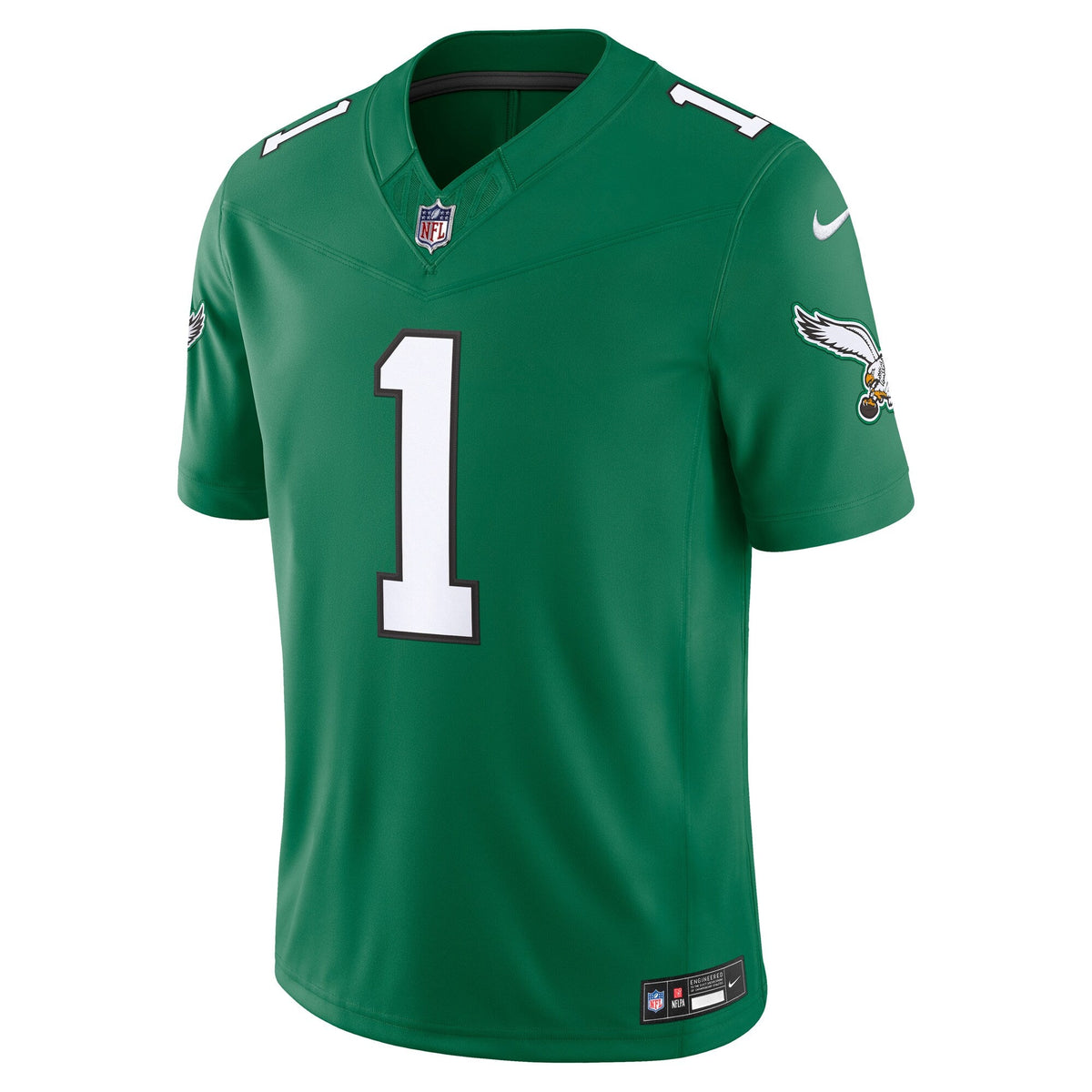 Philadelphia Eagles Jalen Hurts Kelly Green Alternate Vapor F.U.S.E. Stitched Limited Jersey product image 3, provided for