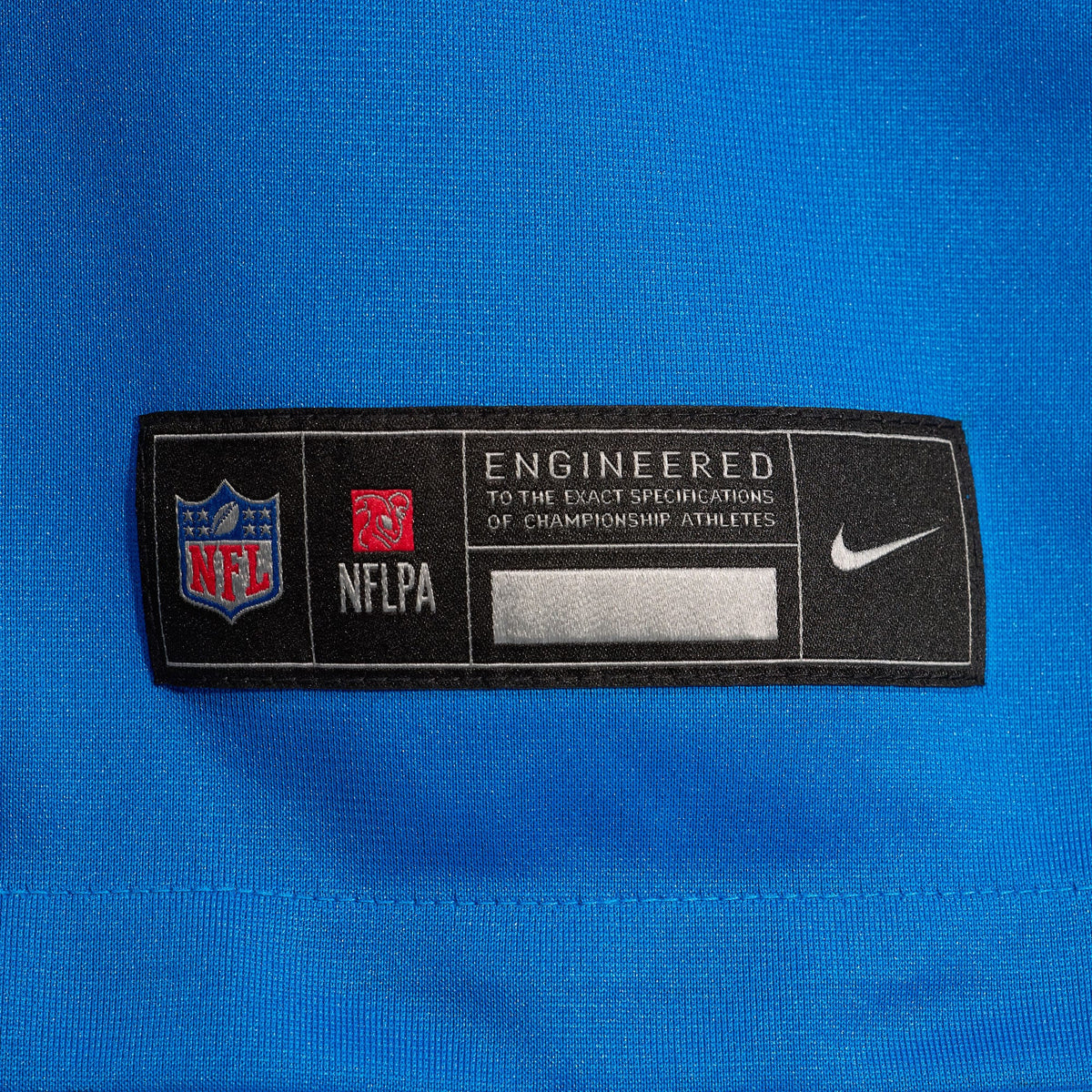 Detroit Lions Number 1 Groom Blue Game Jersey product image 6, provided for visual reference and product detail review